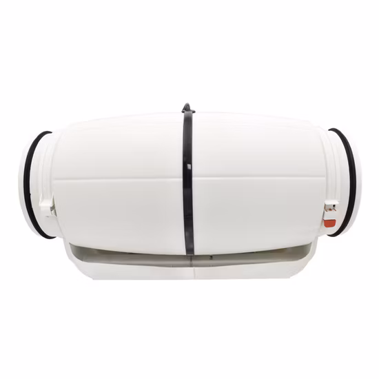 온실용 6인치 축 혼합 흐름 환기 원형 무성 수경 AC/Ec 인라인 덕트 팬