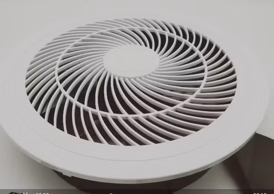 4 인치 뜨거운 판매 플라스틱 천장은 화장실을 위한 원심 배기 팬을 탑재했습니다